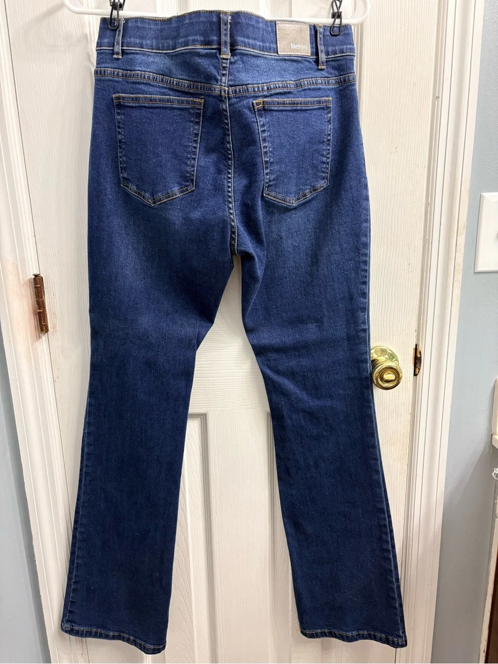Women's Dark Blue Flare Jeans - Stretch Bootcut by Heritage